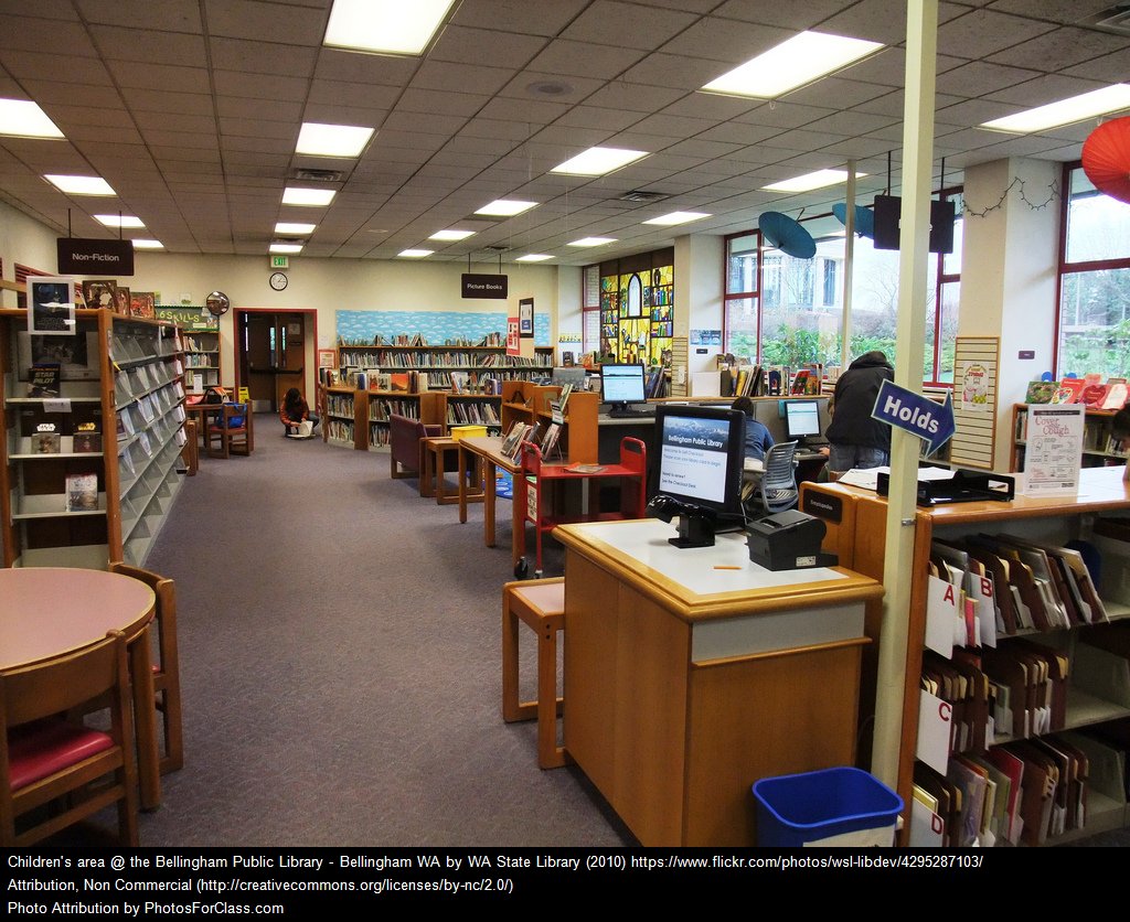 Image Inside the Bellingham Public Library Children's Area
